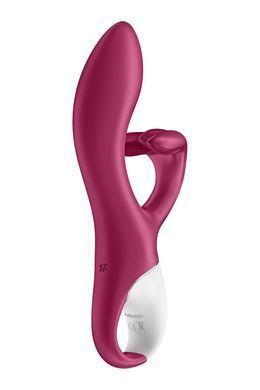 Вібратор-кролик із потрійним відростком Satisfyer Embrace me Berry, 2 мотори, діаметр 3,6 см SO6285 фото
