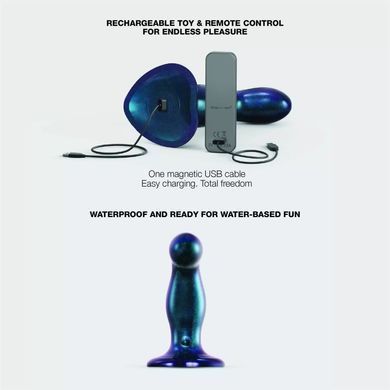 Дилдо с вибрацией Strap-On-Me FINGERING & VIBRATING DILDO - M - BLUE, с манящим движением SX4825 фото