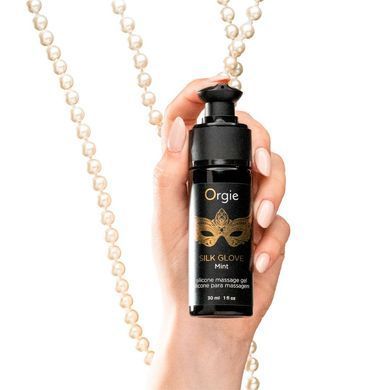 Набор для жемчужного массажа Orgie &ndash; Pearls Lust Massage (30 мл), силиконовый гель, ожерелье SX1536 фото