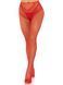 Стрип-колготки Leg Avenue Crotchless Net Tights with Heart Backseam, One Size, красные, с доступом SX1052 фото 2