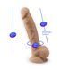 Фаллоимитатор с вибрацией SilexD Vetus Vibro Flesh (MODEL 1 size 8in) + LRS, двухслойный, диаметр 4, SO8213 фото 6