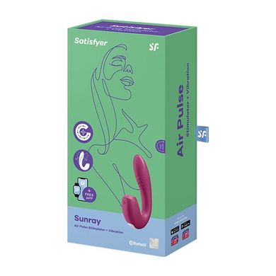 Вакуумный смарт-вибратор Satisfyer Sunray Berry, 4 положение ствола SO6113 фото