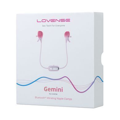 Смарт-вібратор для грудей Lovense Gemini, регулювання стискання соска, можна носити SO7487 фото