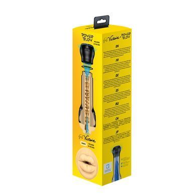 Мастурбатор-ротик FeelVictoria Mouth зі всмоктувальною інтерактивною насадкою Kiiroo PowerBlow Combo SO9360 фото