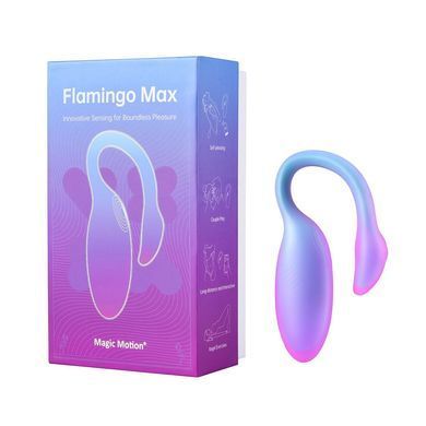 Смарт-виброяйцо Magic Motion Flamingo Max Blue 2 в 1: виброяйцо и тренажер Кегеля, 10 режимов SX3227 фото