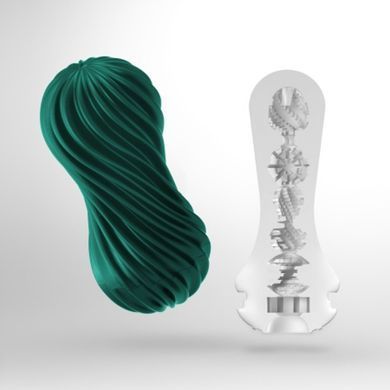 Мастурбатор Tenga FLEX Fizzy Green с изменяемой интенсивностью, можно скручивать, вакуум SO7039 фото