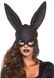 Сверкающая маска кролика Leg Avenue Glitter masquerade rabbit mask Black SO8604 фото 1