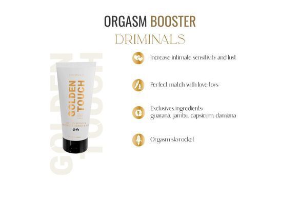 Возбуждающий гель для клитора Driminals Golden Touch Orgasm Booster, 30 мл, разогрев и покалывание SX0682 фото
