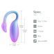 Смарт-виброяйцо Magic Motion Flamingo Max Blue 2 в 1: виброяйцо и тренажер Кегеля, 10 режимов SX3227 фото 4