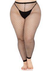 Панчохи Leg Avenue Industrial Net footless tights Black 1X/2X SX1054 фото