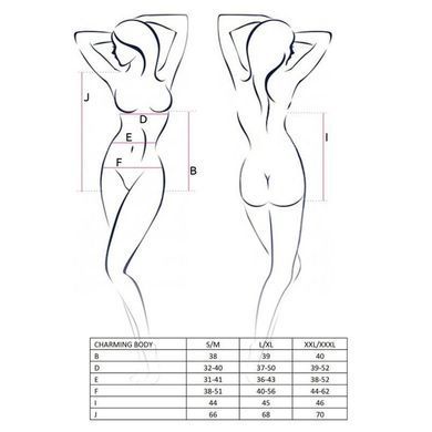 Боди CHARMING BODY black L/XL - Passion EL11001 фото