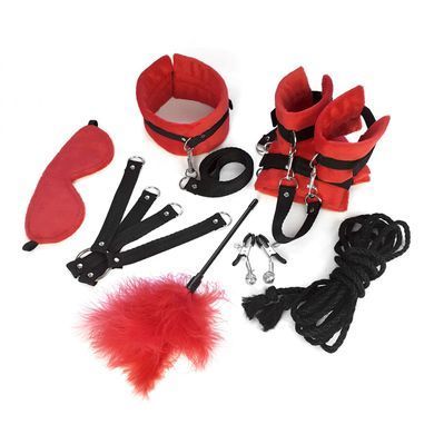 Набор БДСМ Art of Sex - Soft Touch BDSM Set, 9 предметов, Красный SO6599 фото