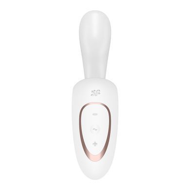Вагінально-кліторальний вібратор Satisfyer G for Goddess 1 White, 2 мотори SX0576 фото