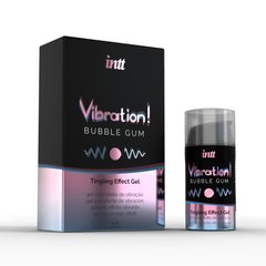 Рідкий вібратор Intt Vibration Bubble Gum (15 мл) (м'ята упаковка!!!)