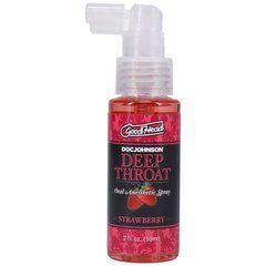 Спрей для мінету Doc Johnson GoodHead DeepThroat Spray - Sweet Strawberry 59 мл (м'ята упаковка)