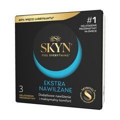 Безлатексні преміум-презервативи SKYN Ekstra Nawilżanel 3 шт, ультратонкі, на 40&thinsp;% більше змазки SX2379 фото