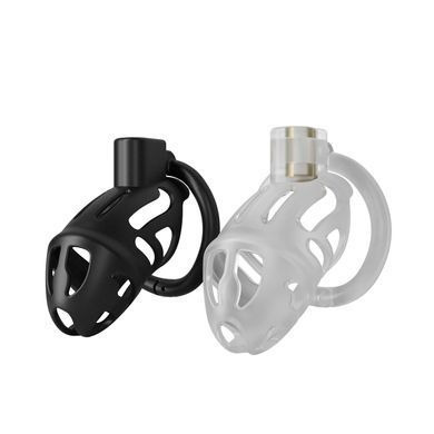 Клітка для пеніса LOCKINK SEVANDA Plastic Penis Chastity Cage - Black SX0872 фото