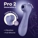 Вакуумний кліторальний стимулятор Satisfyer Pro 2 Generation 3 with Liquid Air Lilac SO8403 фото 1