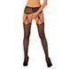 Эротические колготки-бодистокинг Obsessive Garter stockings S821 S/M/L, имитация чулок и пояса для ч SO8162 фото 1