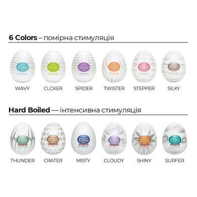 Мастурбатор-яйце Tenga Egg Lovers (сердечки) EGG-001L фото
