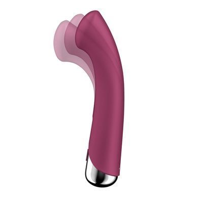 Вібратор з ротацією Satisfyer Spinning G-Spot 1 Red, плоский майданчик для стимуляції точки G SX0555 фото