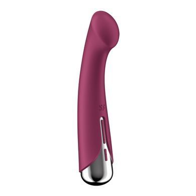 Вібратор з ротацією Satisfyer Spinning G-Spot 1 Red, плоский майданчик для стимуляції точки G SX0555 фото