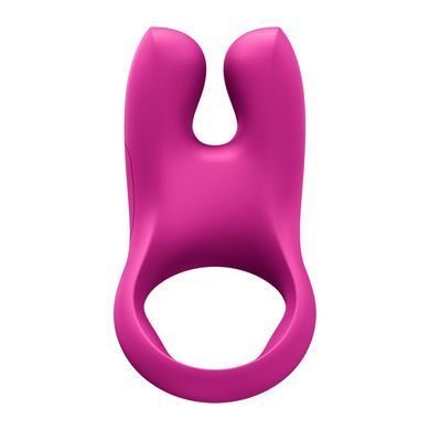 Эрекционное виброкольцо с двойной стимуляцией клитора Fun Factory NŌS CLASSIC Magenta, 2 мотора SX3697 фото