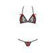 Комплект белья MELISSA BIKINI black L/XL - Passion: лиф со шнуровкой и трусики стринги EL15901 фото 6