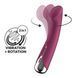 Вібратор з ротацією Satisfyer Spinning G-Spot 1 Red, плоский майданчик для стимуляції точки G SX0555 фото 1