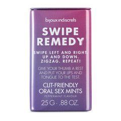 Розпродаж! М'ятні цукерки Bijoux Indiscrets Swipe Remedy &ndash; clitherapy oral sex mints термін 31.08.23