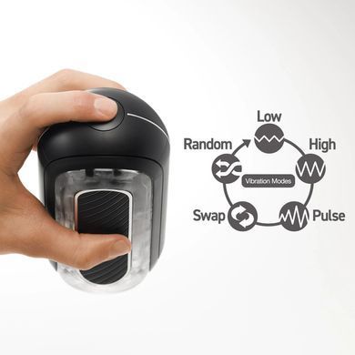 Мастурбатор Tenga Flip Zero Gravity Electronic Vibration Black SX3179 фото