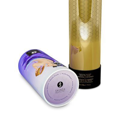 Пенящаяся соль для ванны Shunga Dead Sea salt Oriental Crystals &mdash; Exotic Fruits (500 г), соль Мертво SO6895 фото