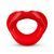 Силіконова капа-розширювач для рота у формі губ / капа-губи XOXO Blow Me A Kiss Mouth Gag - Red SO5126 фото