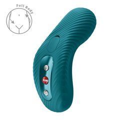 Накладной вибратор Fun Factory LAYA III Bottle Green, эффект постукивания пальцем SX3698 фото