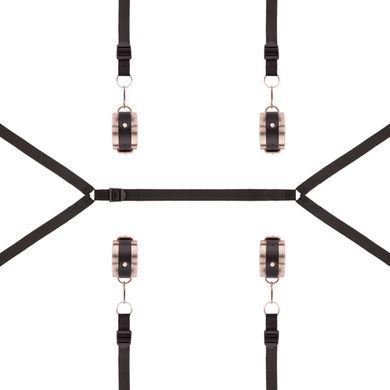 Фіксатор рук і ніг для ліжка Rosy Gold - Under-Mattress Restraint Set SX3911 фото