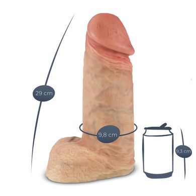 Фаллоимитатор SilexD Premium Real Skin Flesh (11in MODEL 1), без коробки SX3129 фото
