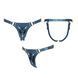 Трусики для страпона Strap-On-Me Harness Generous Blue, One Size, искусственная кожа, регулируемые ремни, сменные крепления для ди SX0673 фото 4