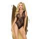 Боді Penthouse Runway Queen XL Black, виріз на спині, плетіння в зоні декольте та на спинці SO6468 фото 1