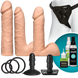 Набор для страпона Doc Johnson Vac-U-Lock Dual Density UltraSKYN Set, диаметр 3&times;4,5см SO1987 фото 1