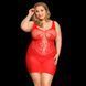 Сексуальное сетчатое платье JSY &laquo;Страстная Эвелин&raquo; Plus Size, Red, кружево, открытая спинка SO8387 фото 1