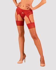 Панчохи під пояс із широким мереживом Obsessive Lacelove stockings M/L SO8659 фото