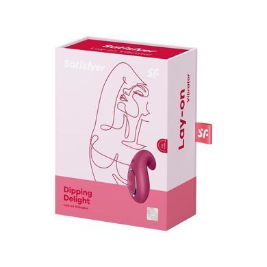 Вібратор Satisfyer Dipping Delight Berry, 2 мотори, гнучкий кінчик SO6990 фото