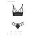 Комплект из эко-кожи с люверсами и ремешками Malwia Bikini black L/XL &mdash; Passion, бра и трусики SO5762 фото 5
