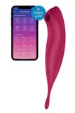 Смарт-вибратор для клитора с вакуумной стимуляцией Satisfyer Twirling Pro+ dark red SO6715 фото