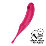 Вибратор для клитора с вакуумной стимуляцией Satisfyer Twirling Pro Red SO7802 фото