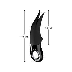 Вибратор для клитора Fun Factory VOLTA black, гибкий двойной кончик SX0928 фото