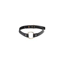 Чокер из экокожи Bijoux Indiscrets Maze &ndash; Single Choker Black SO5913 фото