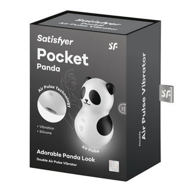 Вакуумний стимулятор з вібрацією Satisfyer Pocket Panda, 12 режимів вібрації, 11 рівнів вакууму SX2176 фото