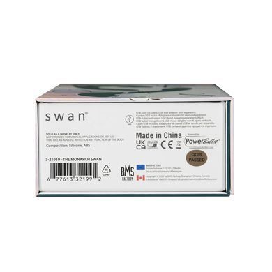 Багатофункціональний вібратор з вакуумною стимуляцією Swan The Monarch Teal SO8905 фото