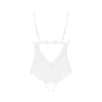 Еротичне напівпрозоре боді Obsessive Heavenlly crotchless teddy XS/S, з доступом SO8166 фото